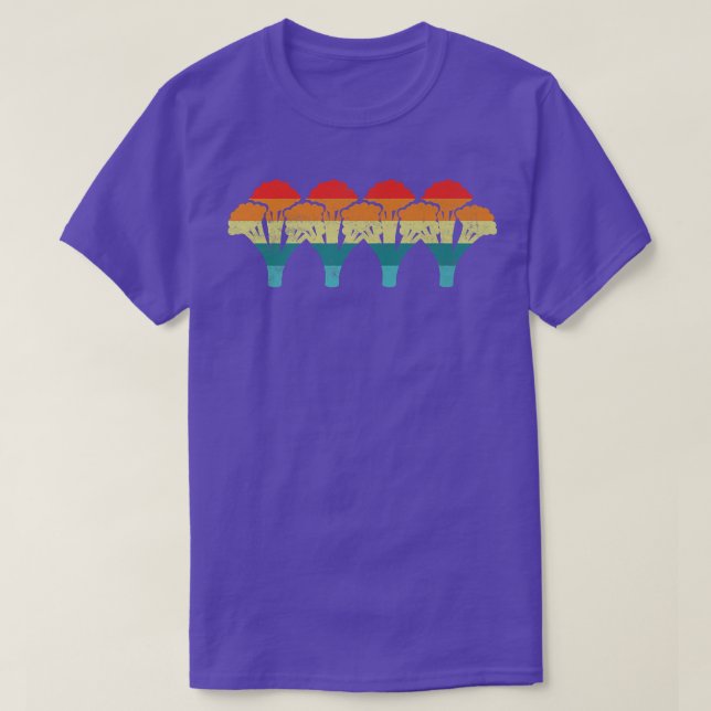 Broccoli Retro  T-Shirt (Design Front)