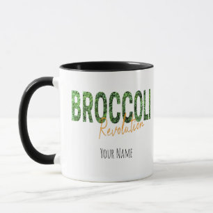 Broccoli Revolution Vegans Veggies and Vegetarian Mug