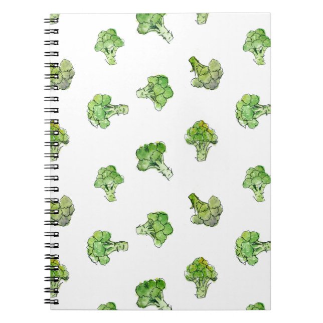 Broccoli – Scattered - Open Notebook (Front)