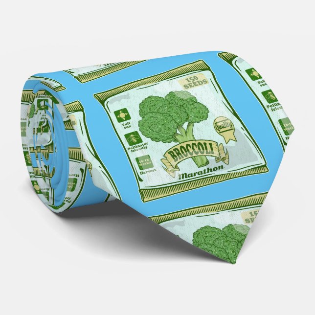 Broccoli Seeds growing vegetables Tie (Rolled)