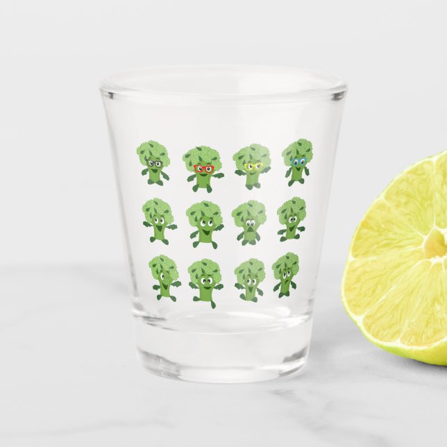 broccoli  shot glass (Front)