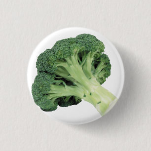 Broccoli Standard, 2¼ Inch Round Button