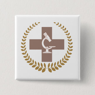 Broche Biomedicine 2 Inch Square Button