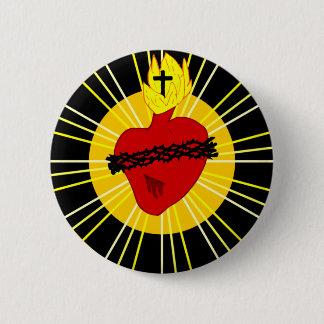 Broche of the Holy Heart of Jesus 2 Inch Round Button