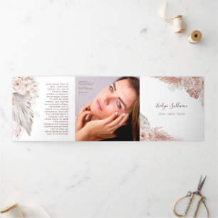 Brochure à trois roses Boho