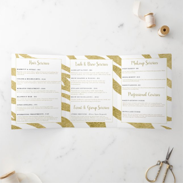 Brochure Beauté Services (Intérieur)