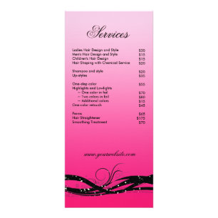 Brochure Cosmetologue Beauté de la carte en rack d