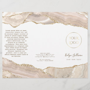 Brochure d'agate d'or ivoire