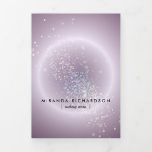Brochure de beauté violette céleste Confetti