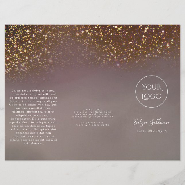 brochure de conception de parties scintillant liqu (Devant)