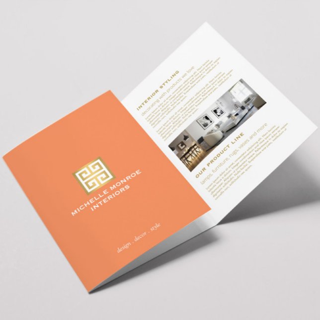 Brochure de Design d'intérieur de corail à clé gre (Créateur téléchargé)