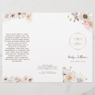 Brochure de fleurs séchées