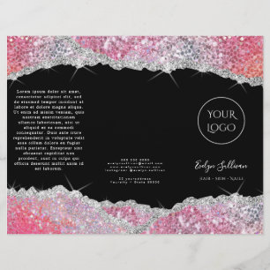 Brochure de paillettes rose parties scintillant Fa
