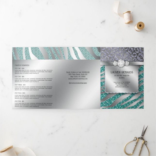 Brochure de Parties scintillant Zebra Salon de che (Extérieur)