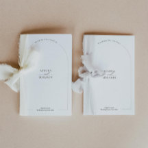 Brochure du programme de mariage moderne avec icôn