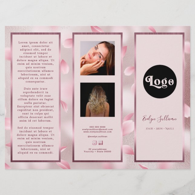 Brochure Faux Foil Pétales (Devant)