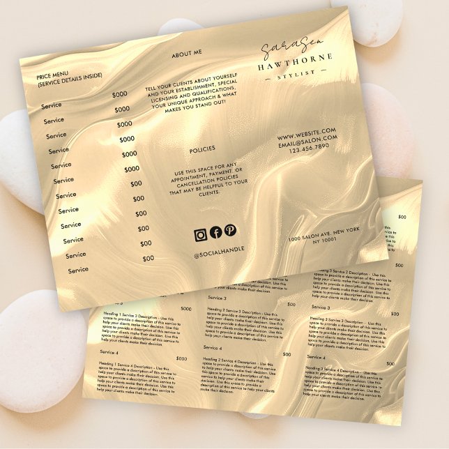 Brochure Gold Opal Tarification Shell Holographiqu (Créateur téléchargé)