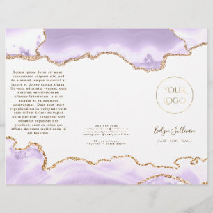 brochure lavande mauve agate