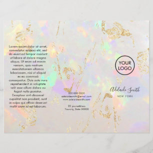 brochure opale blanche