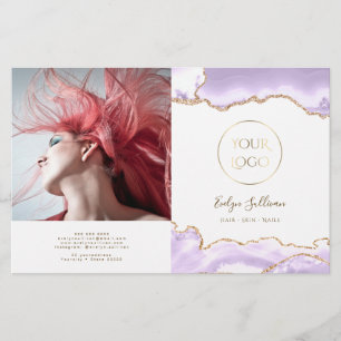 brochure pliage lavande agate