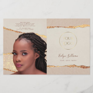 Brochure pliante en papier déchiré Shimmer