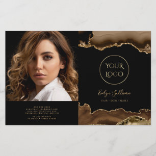 Brochure pliée d'agate Brown