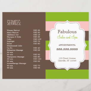 Brochure pliée de bonbons
