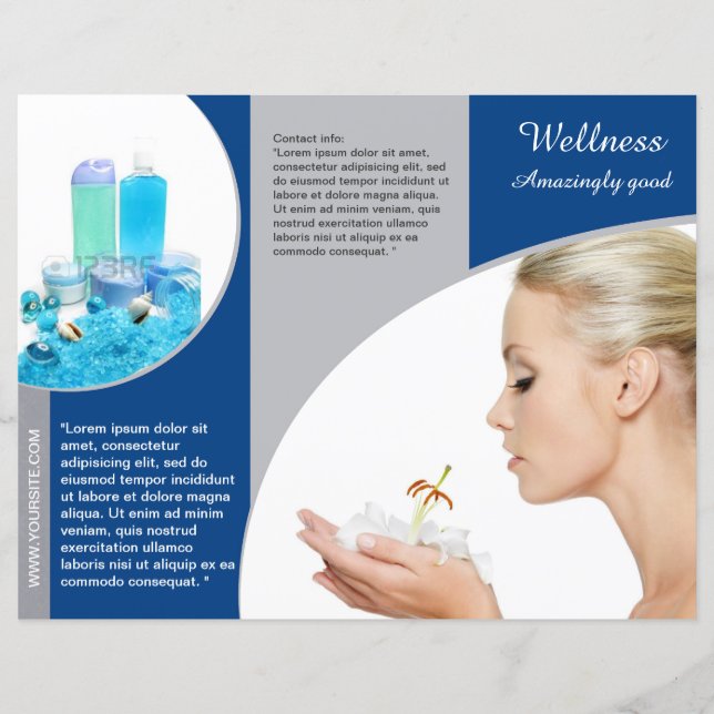 Brochure pour le bien-être Spa triplé Conception d (Devant)