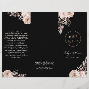 Brochure rose tropicale