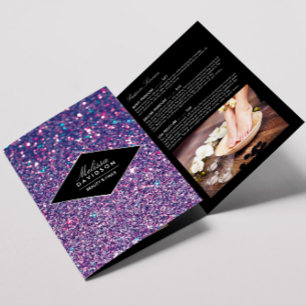 Brochure sur la Parties scintillant violette et le