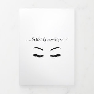 Brochure triple minimaliste noir et blanc