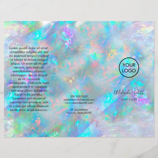 brochure triple texture opale (Devant)