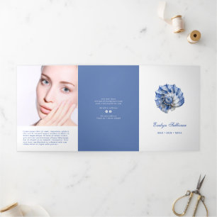 Brochure triplée du logo Blue Seashell