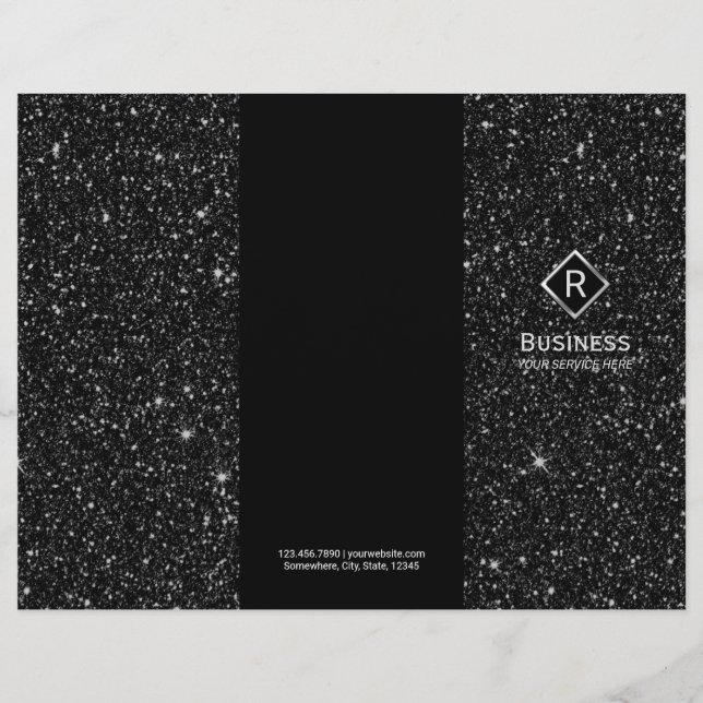Brochures à trois volets élégantes à Parties scint (Devant)