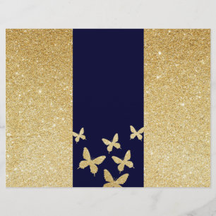Brochures triplées Marine & Gold