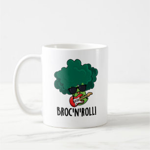 Brock n Roll Funny Veggie Broccoli Pun  Coffee Mug