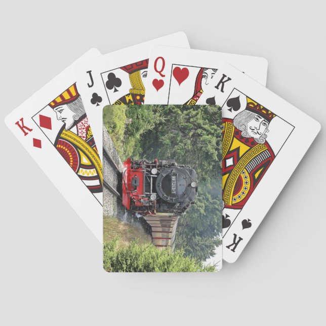 Brocken Railway Nostalgic Steam Locomotive Train Playing Cards (Back)