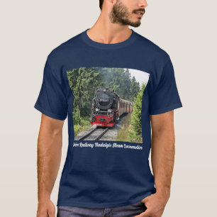 Brocken Railway Nostalgic Steam Locomotive Train T-Shirt
