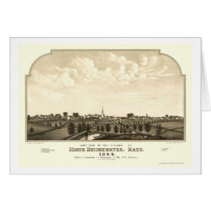 Brockton, carte panoramique de mA - 1844