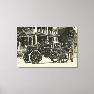Brockton Fire Department Engine No 1 BFD Canvas Print