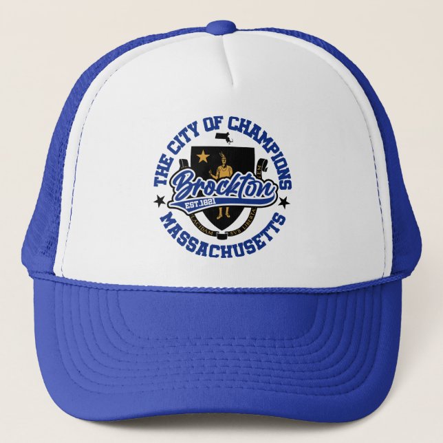 Brockton,Massachusetts Trucker Hat (Front)