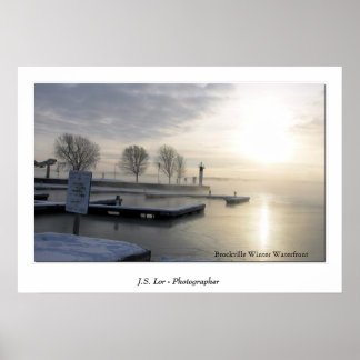 Brockville Winter Waterfront Poster