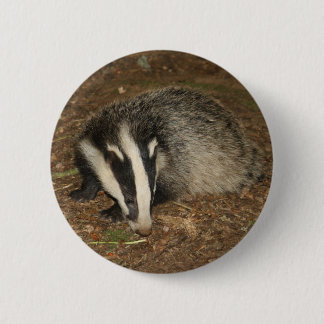 Brockwatch badger badge 2 inch round button