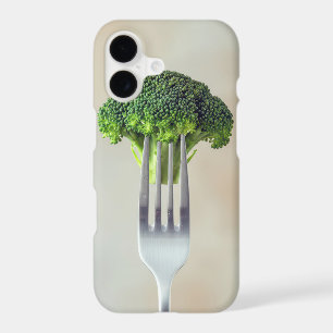 Brocoli frais sur une fourchette