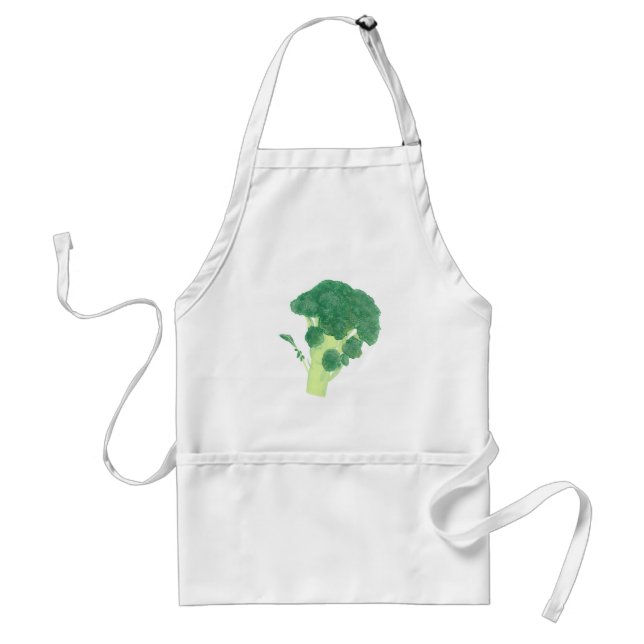 Brocoli, peinture, tabliers végétaux (Devant)