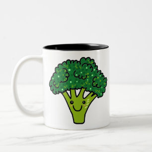 Brocoli vegetable Two-Tone coffee mug