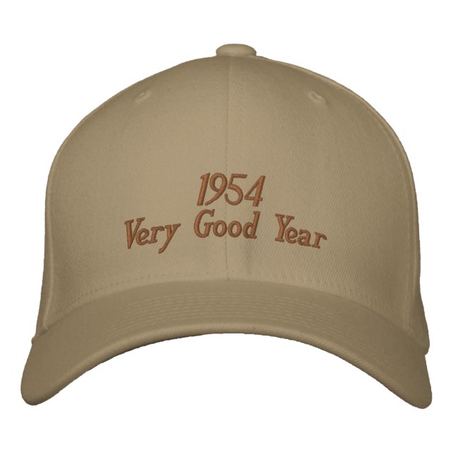 Brodée 1954 Très Bonne Année Casquette brodé (Devant)