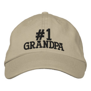 Brodée #1 casquette brodé par grand-papa du numéro un
