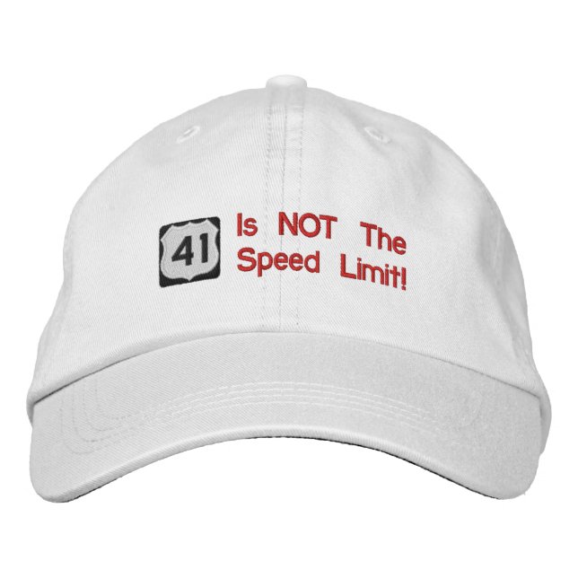 Brodée 41 N'Est PAS Le Casquette Limite De Vitesse (Devant)