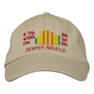 Brodée 4/12th Cav.5th Inf. Casquette brodé Div M113